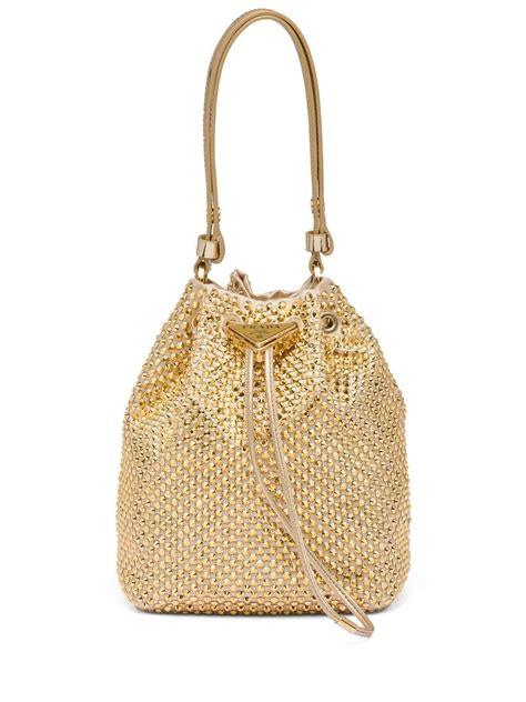 prada crystal bucket bag|prada bucket bag review.